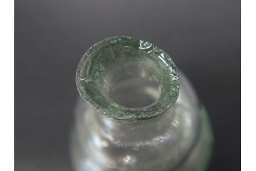 戦前　当時物　瓢箪型　気泡や絶妙なフォルムが味わいのあるニッキ水瓶5個セット(豆ガラス、ちびニッキ水、ガラス容器、駄菓子屋ビン、ペロペロ、レトロガラス、一輪挿し、ひょうたん)(R-077063)