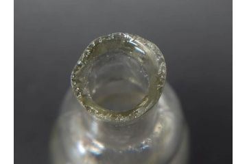戦前　当時物　瓢箪型　気泡や絶妙なフォルムが味わいのあるニッキ水瓶5個セット(豆ガラス、ちびニッキ水、ガラス容器、駄菓子屋ビン、ペロペロ、レトロガラス、一輪挿し、ひょうたん)(R-077064)
