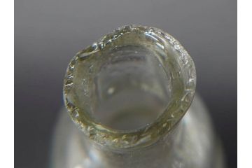 戦前　当時物　瓢箪型　気泡や絶妙なフォルムが味わいのあるニッキ水瓶5個セット(豆ガラス、ちびニッキ水、ガラス容器、駄菓子屋ビン、ペロペロ、レトロガラス、一輪挿し、ひょうたん)(R-077064)