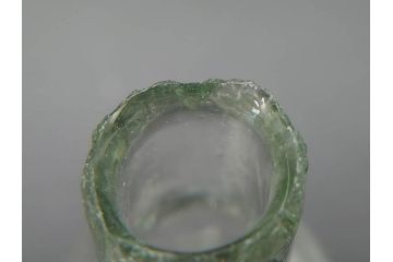 戦前　当時物　瓢箪型　気泡や絶妙なフォルムが味わいのあるニッキ水瓶5個セット(豆ガラス、ちびニッキ水、ガラス容器、駄菓子屋ビン、ペロペロ、レトロガラス、一輪挿し、ひょうたん)(R-077064)