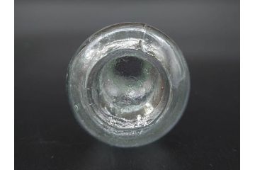 戦前　当時物　瓢箪型　気泡や絶妙なフォルムが味わいのあるニッキ水瓶5個セット(豆ガラス、ちびニッキ水、ガラス容器、駄菓子屋ビン、ペロペロ、レトロガラス、一輪挿し、ひょうたん)(R-077064)