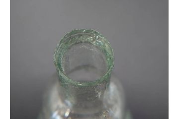 戦前　当時物　瓢箪型　気泡や絶妙なフォルムが味わいのあるニッキ水瓶5個セット(豆ガラス、ちびニッキ水、ガラス容器、駄菓子屋ビン、ペロペロ、レトロガラス、一輪挿し、ひょうたん)(R-077064)