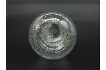 戦前　当時物　瓢箪型　気泡や絶妙なフォルムが味わいのあるニッキ水瓶5個セット(豆ガラス、ちびニッキ水、ガラス容器、駄菓子屋ビン、ペロペロ、レトロガラス、一輪挿し、ひょうたん)(R-077064)