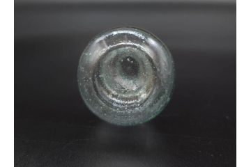 戦前　当時物　瓢箪型　気泡や絶妙なフォルムが味わいのあるニッキ水瓶5個セット(豆ガラス、ちびニッキ水、ガラス容器、駄菓子屋ビン、ペロペロ、レトロガラス、一輪挿し、ひょうたん)(R-077064)