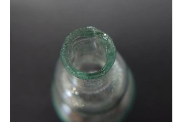 戦前　当時物　瓢箪型　気泡や絶妙なフォルムが味わいのあるニッキ水瓶5個セット(豆ガラス、ちびニッキ水、ガラス容器、駄菓子屋ビン、ペロペロ、レトロガラス、一輪挿し、ひょうたん)(R-077065)