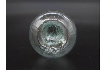 戦前　当時物　瓢箪型　気泡や絶妙なフォルムが味わいのあるニッキ水瓶5個セット(豆ガラス、ちびニッキ水、ガラス容器、駄菓子屋ビン、ペロペロ、レトロガラス、一輪挿し、ひょうたん)(R-077065)