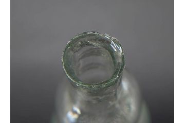 戦前　当時物　瓢箪型　気泡や絶妙なフォルムが味わいのあるニッキ水瓶5個セット(豆ガラス、ちびニッキ水、ガラス容器、駄菓子屋ビン、ペロペロ、レトロガラス、一輪挿し、ひょうたん)(R-077065)