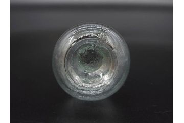 戦前　当時物　瓢箪型　気泡や絶妙なフォルムが味わいのあるニッキ水瓶5個セット(豆ガラス、ちびニッキ水、ガラス容器、駄菓子屋ビン、ペロペロ、レトロガラス、一輪挿し、ひょうたん)(R-077065)