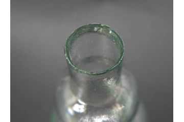 戦前　当時物　瓢箪型　気泡や絶妙なフォルムが味わいのあるニッキ水瓶5個セット(豆ガラス、ちびニッキ水、ガラス容器、駄菓子屋ビン、ペロペロ、レトロガラス、一輪挿し、ひょうたん)(R-077065)