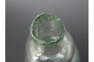 戦前　当時物　瓢箪型　気泡や絶妙なフォルムが味わいのあるニッキ水瓶5個セット(豆ガラス、ちびニッキ水、ガラス容器、駄菓子屋ビン、ペロペロ、レトロガラス、一輪挿し、ひょうたん)(R-077065)