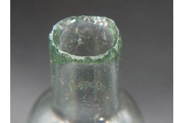戦前　当時物　瓢箪型　気泡や絶妙なフォルムが味わいのあるニッキ水瓶5個セット(豆ガラス、ちびニッキ水、ガラス容器、駄菓子屋ビン、ペロペロ、レトロガラス、一輪挿し、ひょうたん)(R-077065)