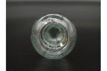 戦前　当時物　瓢箪型　気泡や絶妙なフォルムが味わいのあるニッキ水瓶5個セット(豆ガラス、ちびニッキ水、ガラス容器、駄菓子屋ビン、ペロペロ、レトロガラス、一輪挿し、ひょうたん)(R-077065)