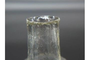 戦前　当時物　瓢箪型　気泡や絶妙なフォルムが味わいのあるニッキ水瓶5個セット(豆ガラス、ちびニッキ水、ガラス容器、駄菓子屋ビン、ペロペロ、レトロガラス、一輪挿し、ひょうたん)(R-077066)