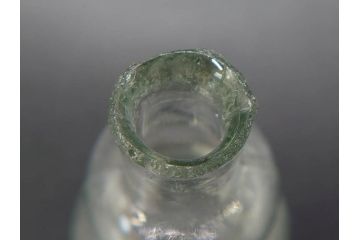 戦前　当時物　瓢箪型　気泡や絶妙なフォルムが味わいのあるニッキ水瓶5個セット(豆ガラス、ちびニッキ水、ガラス容器、駄菓子屋ビン、ペロペロ、レトロガラス、一輪挿し、ひょうたん)(R-077066)