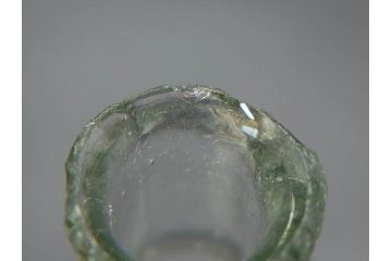 戦前　当時物　瓢箪型　気泡や絶妙なフォルムが味わいのあるニッキ水瓶5個セット(豆ガラス、ちびニッキ水、ガラス容器、駄菓子屋ビン、ペロペロ、レトロガラス、一輪挿し、ひょうたん)(R-077066)