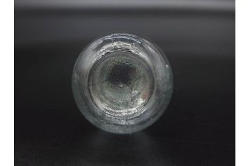 戦前　当時物　瓢箪型　気泡や絶妙なフォルムが味わいのあるニッキ水瓶5個セット(豆ガラス、ちびニッキ水、ガラス容器、駄菓子屋ビン、ペロペロ、レトロガラス、一輪挿し、ひょうたん)(R-077066)
