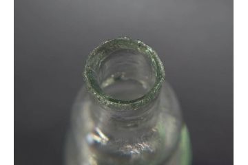 戦前　当時物　瓢箪型　気泡や絶妙なフォルムが味わいのあるニッキ水瓶5個セット(豆ガラス、ちびニッキ水、ガラス容器、駄菓子屋ビン、ペロペロ、レトロガラス、一輪挿し、ひょうたん)(R-077066)
