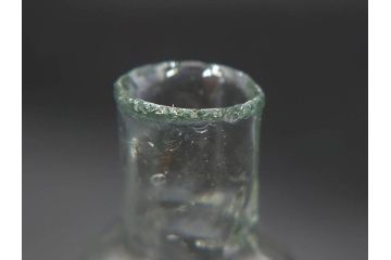 戦前　当時物　瓢箪型　気泡や絶妙なフォルムが味わいのあるニッキ水瓶5個セット(豆ガラス、ちびニッキ水、ガラス容器、駄菓子屋ビン、ペロペロ、レトロガラス、一輪挿し、ひょうたん)(R-077066)