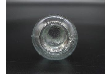 戦前　当時物　瓢箪型　気泡や絶妙なフォルムが味わいのあるニッキ水瓶5個セット(豆ガラス、ちびニッキ水、ガラス容器、駄菓子屋ビン、ペロペロ、レトロガラス、一輪挿し、ひょうたん)(R-077066)