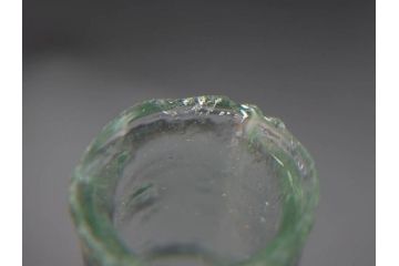 戦前　当時物　瓢箪型　可愛らしいフォルムのニッキ水瓶5個セット(桜3つ、花、豆ガラス、ちびニッキ水、ガラス容器、駄菓子屋ビン、ペロペロ、レトロガラス、一輪挿し、ひょうたん)(R-077067)