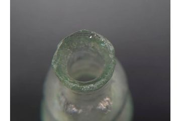 戦前　当時物　瓢箪型　可愛らしいフォルムのニッキ水瓶5個セット(桜3つ、花、豆ガラス、ちびニッキ水、ガラス容器、駄菓子屋ビン、ペロペロ、レトロガラス、一輪挿し、ひょうたん)(R-077067)