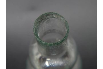 戦前　当時物　瓢箪型　可愛らしいフォルムのニッキ水瓶5個セット(桜3つ、花、豆ガラス、ちびニッキ水、ガラス容器、駄菓子屋ビン、ペロペロ、レトロガラス、一輪挿し、ひょうたん)(R-077067)