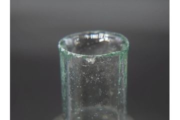 戦前　当時物　瓢箪型　可愛らしいフォルムのニッキ水瓶5個セット(桜3つ、花、豆ガラス、ちびニッキ水、ガラス容器、駄菓子屋ビン、ペロペロ、レトロガラス、一輪挿し、ひょうたん)(R-077067)