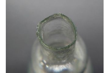 戦前　当時物　瓢箪型　可愛らしいフォルムのニッキ水瓶5個セット(桜3つ、花、豆ガラス、ちびニッキ水、ガラス容器、駄菓子屋ビン、ペロペロ、レトロガラス、一輪挿し、ひょうたん)(R-077067)