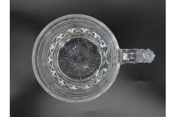 フランス　Baccarat　バカラ　特別限定　希少　1989-5/80　きらめく上品なカットが美しいビアマグ(フルレッドクリスタルガラス、ジョッキ、グラス、ケース付き、証明書付き)(R-077068)
