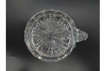 フランス　Baccarat　バカラ　特別限定　希少　1989-5/80　きらめく上品なカットが美しいビアマグ(フルレッドクリスタルガラス、ジョッキ、グラス、ケース付き、証明書付き)(R-077068)
