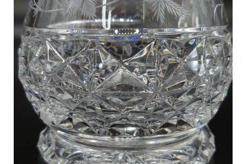 フランス　Baccarat　バカラ　特別限定　希少　1989-6/80　きらめく上品なカットが美しいビアマグ(フルレッドクリスタルガラス、ジョッキ、グラス、ケース付き、証明書付き)(R-077069)