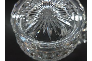 フランス　Baccarat　バカラ　特別限定　希少　1989-6/80　きらめく上品なカットが美しいビアマグ(フルレッドクリスタルガラス、ジョッキ、グラス、ケース付き、証明書付き)(R-077069)