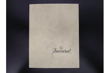 フランス　Baccarat　バカラ　特別限定　希少　1989-6/80　きらめく上品なカットが美しいビアマグ(フルレッドクリスタルガラス、ジョッキ、グラス、ケース付き、証明書付き)(R-077069)