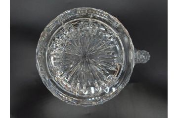 フランス　Baccarat　バカラ　特別限定　希少　1989-7/80　きらめく上品なカットが美しいビアマグ(フルレッドクリスタルガラス、ジョッキ、グラス、ケース付き、証明書付き)(R-077070)