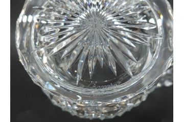 フランス　Baccarat　バカラ　特別限定　希少　1989-7/80　きらめく上品なカットが美しいビアマグ(フルレッドクリスタルガラス、ジョッキ、グラス、ケース付き、証明書付き)(R-077070)