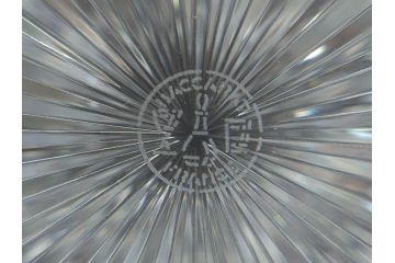 フランス　Baccarat　バカラ　特別限定　希少　1989-7/80　きらめく上品なカットが美しいビアマグ(フルレッドクリスタルガラス、ジョッキ、グラス、ケース付き、証明書付き)(R-077070)