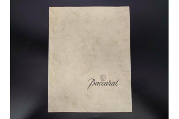 フランス　Baccarat　バカラ　特別限定　希少　1989-7/80　きらめく上品なカットが美しいビアマグ(フルレッドクリスタルガラス、ジョッキ、グラス、ケース付き、証明書付き)(R-077070)