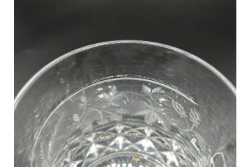 フランス　Baccarat　バカラ　特別限定　希少　1989-8/80　きらめく上品なカットが美しいビアマグ(フルレッドクリスタルガラス、ジョッキ、グラス、ケース付き、証明書なし)(R-077071)