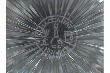 フランス　Baccarat　バカラ　特別限定　希少　1989-8/80　きらめく上品なカットが美しいビアマグ(フルレッドクリスタルガラス、ジョッキ、グラス、ケース付き、証明書なし)(R-077071)