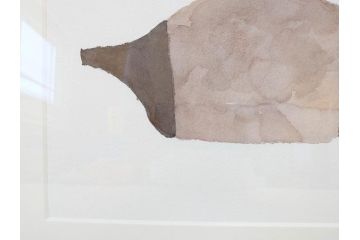 真作　柚木沙弥郎　「デコイ」　サイン入り　5号　リトグラフ(版画、絵画、額装、鴨、共シール)(R-077072)