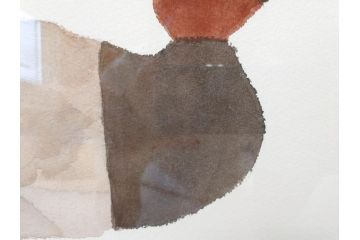 真作　柚木沙弥郎　「デコイ」　サイン入り　5号　リトグラフ(版画、絵画、額装、鴨、共シール)(R-077072)