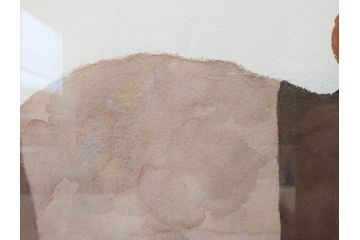 真作　柚木沙弥郎　「デコイ」　サイン入り　5号　リトグラフ(版画、絵画、額装、鴨、共シール)(R-077072)