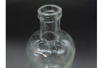 大正〜昭和初期　様々な用途に使える小瓶5個セット(気泡、ガラスビン、硝子、ボトル、薬瓶、花瓶、花入れ、花器)(R-077073)