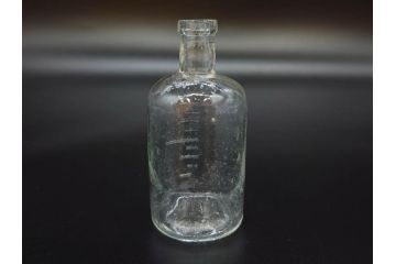 大正〜昭和初期　様々な用途に使える小瓶5個セット(気泡、ガラスビン、硝子、ボトル、薬瓶、花瓶、花入れ、花器)(R-077073)
