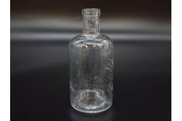 大正〜昭和初期　様々な用途に使える小瓶5個セット(気泡、ガラスビン、硝子、ボトル、薬瓶、花瓶、花入れ、花器)(R-077073)