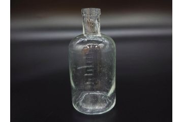 大正〜昭和初期　様々な用途に使える小瓶5個セット(気泡、ガラスビン、硝子、ボトル、薬瓶、花瓶、花入れ、花器)(R-077073)