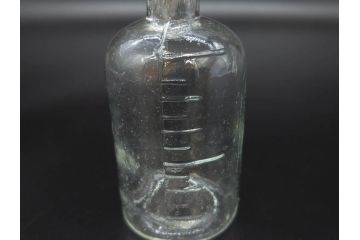 大正〜昭和初期　様々な用途に使える小瓶5個セット(気泡、ガラスビン、硝子、ボトル、薬瓶、花瓶、花入れ、花器)(R-077073)