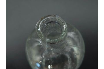 大正〜昭和初期　様々な用途に使える小瓶5個セット(気泡、ガラスビン、硝子、ボトル、薬瓶、花瓶、花入れ、花器)(R-077073)