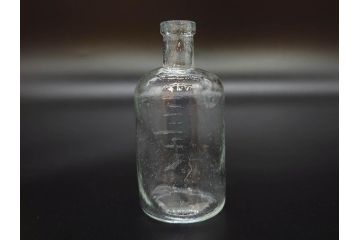大正〜昭和初期　様々な用途に使える小瓶5個セット(気泡、ガラスビン、硝子、ボトル、薬瓶、花瓶、花入れ、花器)(R-077073)