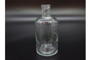 大正〜昭和初期　様々な用途に使える小瓶5個セット(気泡、ガラスビン、硝子、ボトル、薬瓶、花瓶、花入れ、花器)(R-077073)